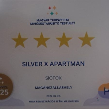 Vízparti Silver X apartman Apartamento Siófok Exterior foto