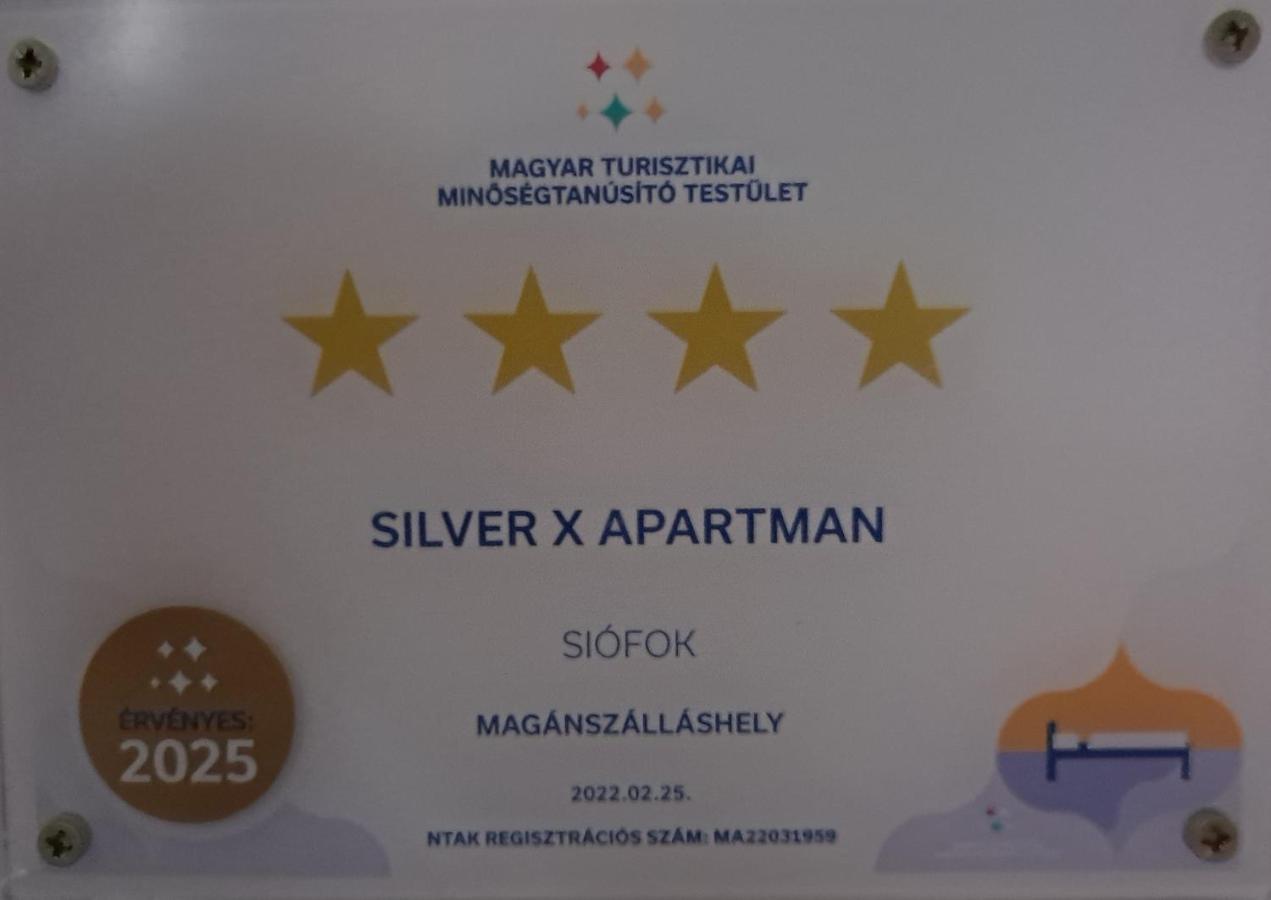 Vízparti Silver X apartman Apartamento Siófok Exterior foto